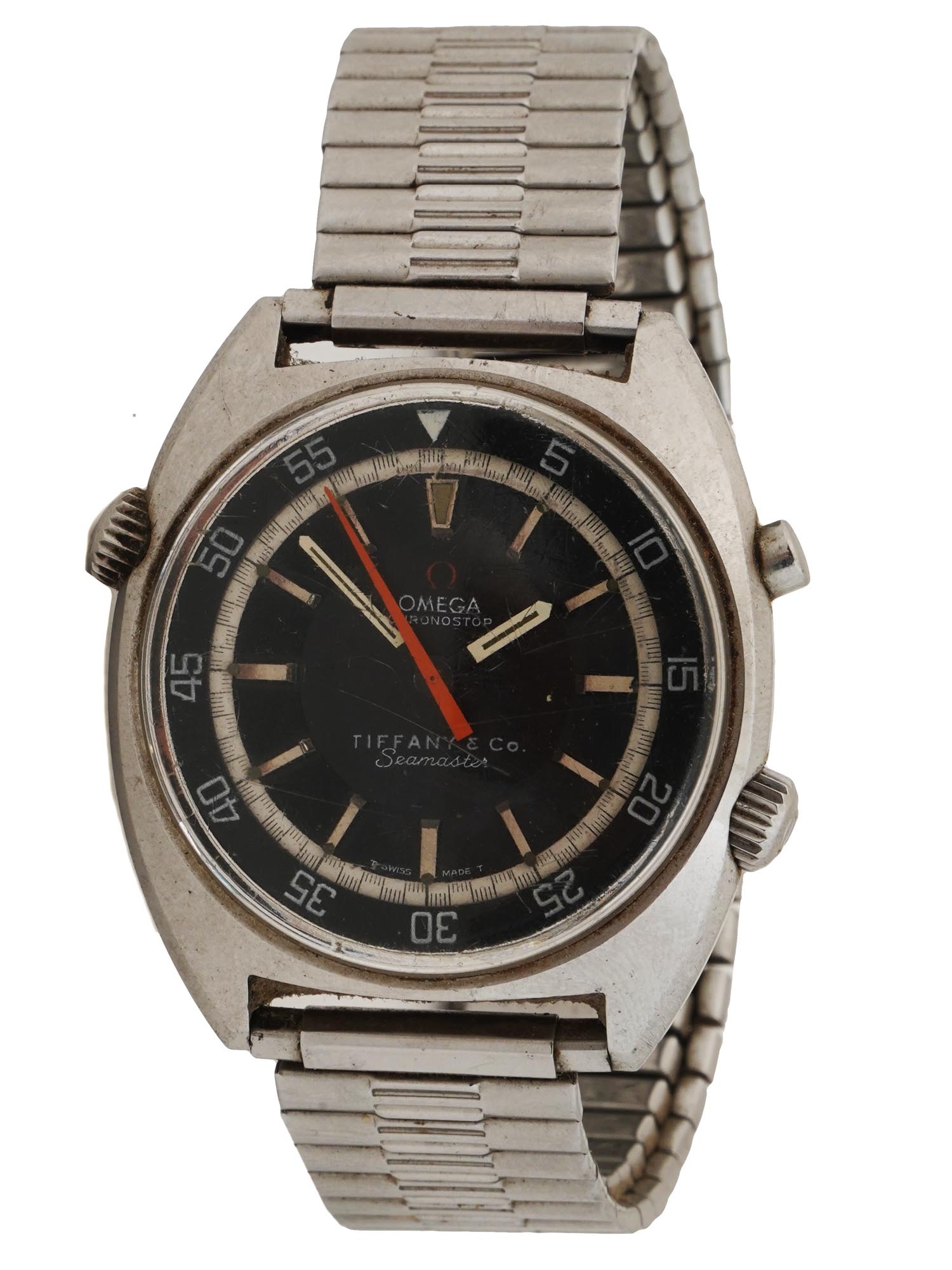 MID CENT OMEGA CHRONOSTOP SEAMASTER WRIST WATCH PIC-0